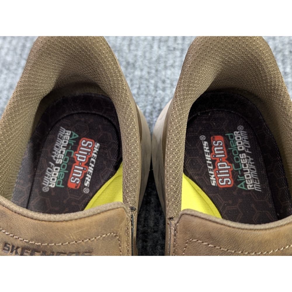 Skechers Slip Ins Loafer Mens 9 Brown Pollard Osgood Relaxed Fit Casual Comfort - Picture 4 of 9
